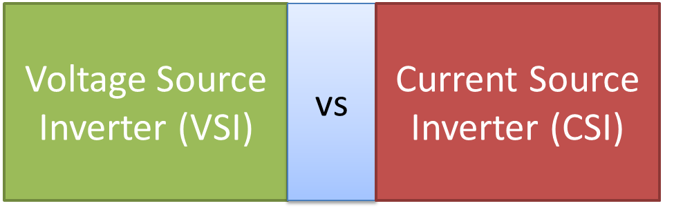 Difference Between Voltage Source Inverter and Current Source Inverter